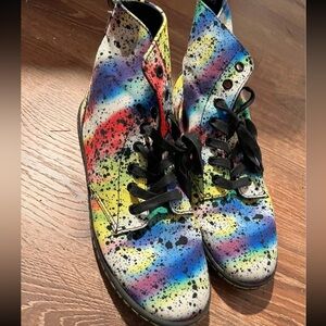 Dr. Martens | Hackney Rainbow High Top Sneakers 8